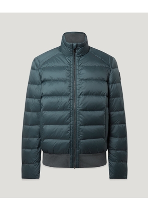 Belstaff Men's Compound Jacket Down Filled Nylon Petrol Size 2xl