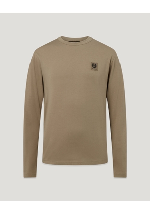 Belstaff Men's Long Sleeved T-shirt Cotton Jersey Dusty Taupe Size 2xl