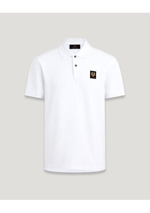 Belstaff Men's Polo Cotton Pique White Size 2xl