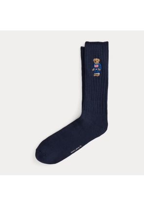 Polo Bear Cotton-Blend Crew Socks