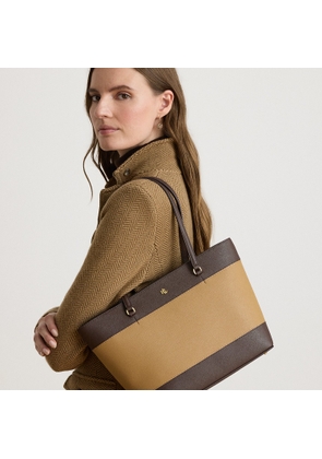 Striped Leather Medium Karly Tote Bag
