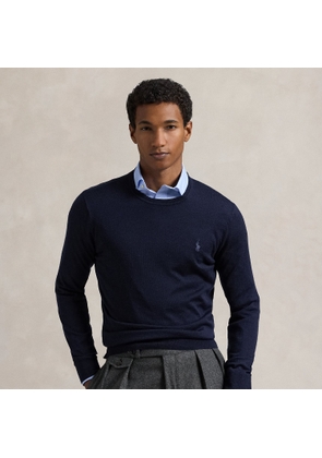 Slim Fit Washable Wool Crewneck Jumper