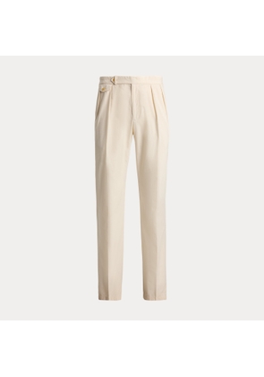 Pleated Poplin Suit Trousers