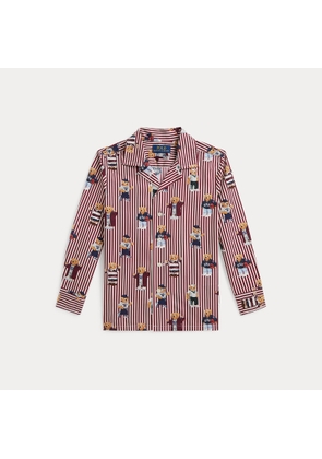 Polo Bear Striped Cotton Shirt
