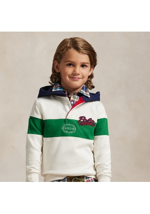 Logo Fleece Rugby Hoodie