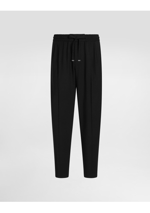 Dolce & Gabbana Wool Gabardine Jogging Trousers� - Man Pants And Shorts Black 48