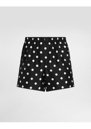 Dolce & Gabbana Polka Dot-print Silk Twill Boxer Shorts� - Man Underwear And Loungewear Multicolor 3