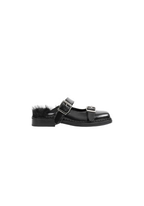 Buckled Mary Jane Mules