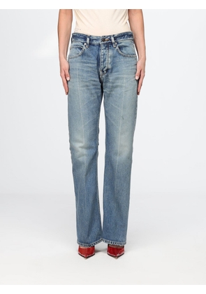 BALENCIAGA Mid-Rise Straight-Leg Jeans in Blue Cotton Denim