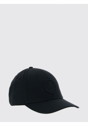 STONE ISLAND Cotton Baseball Cap with Embroidered Compass Logo