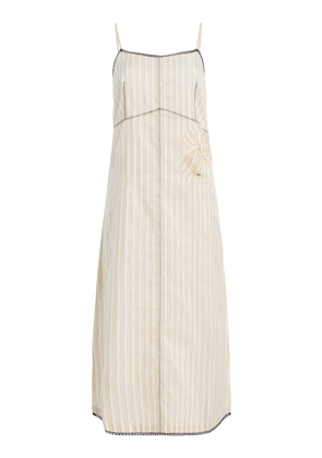 Prada Striped Jersey Midi Dress - Moda Operandi
