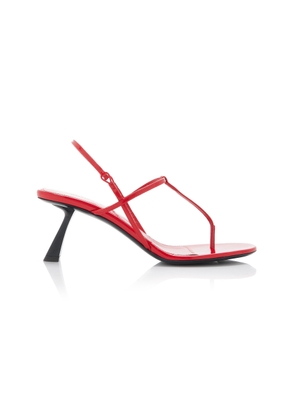 Khaite Linden Patent Leather Sandals  - Moda Operandi