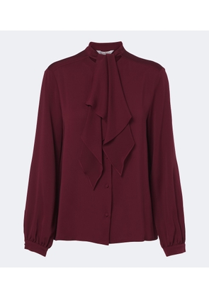 Max Mara Tie-neck silk blouse