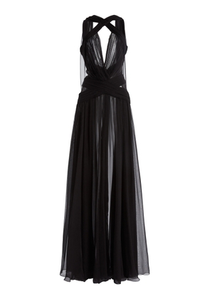 Zuhair Murad Silk Chiffon Maxi Dress - Moda Operandi