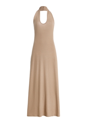 Leset Lauren Jersey Maxi Halter Dress - Moda Operandi