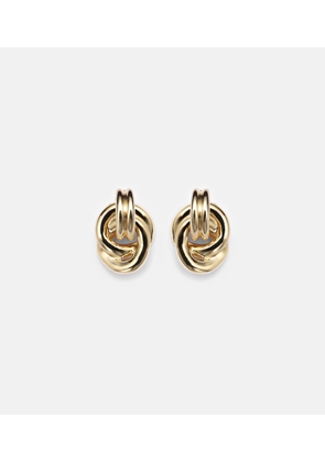 Stone and Strand 14kt gold earrings