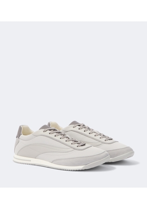 Brunello Cucinelli Leather-trimmed sneakers