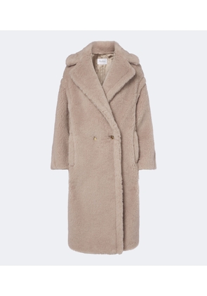 Max Mara Alpaca, wool, and silk teddy coat
