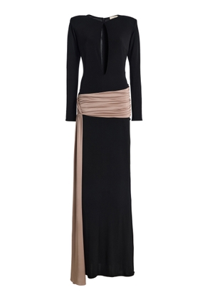 The New Arrivals Ilkyaz Ozel Exclusive Heat Crepe Maxi Dress - Moda Operandi