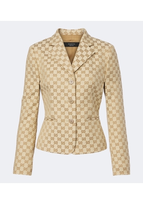 Gucci GG canvas cotton-blend blazer
