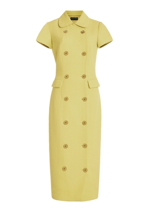 Sergio Hudson Button-Front Blazer Dress - Moda Operandi