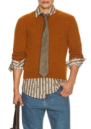 Dries Van Noten Melbourne Sweater in Rust - Orange. Size L (also in S, M, XL/1X).