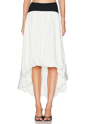 Mimchik Waterfall Skirt in Vanilla - Black & White. Size 0 (also in 2, 4, 6, 8).
