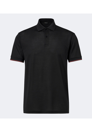 Gucci Web Stripe silk jersey polo shirt