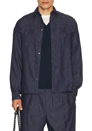 Jil Sander Shirt in Magnet - Denim-Dark. Size 39 (also in 38, 40, 41, 42).