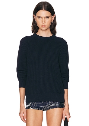NILI LOTAN Tarik Sweater in Dark Navy - Navy. Size XS (also in M, S).