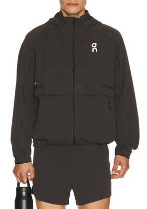 On Performance Volt Jacket in Espresso - Brown. Size XS (also in S, M, L, XL/1X, XXL/2X).