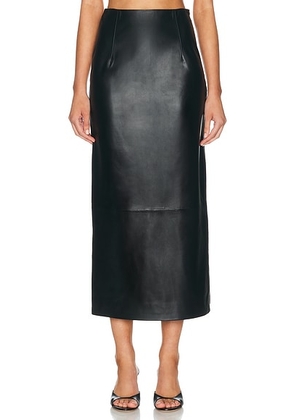 Loulou de Saison Inga High-Waisted Maxi Skirt in Black - Black. Size 40 (also in 34, 36, 38, 42).