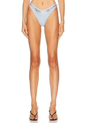 HAELO Studded Bikini Bottom in Slate - Slate. Size M (also in S, XXS, XS, L, XL).
