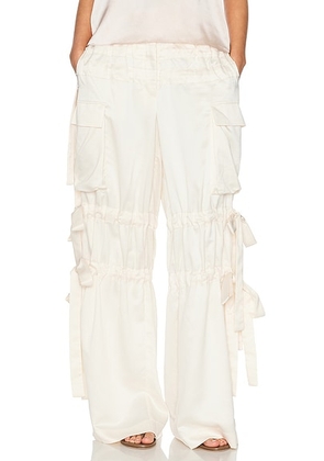 AKNVAS Odin Trouser in Cream - Cream. Size 4 (also in 0, 2, 8).