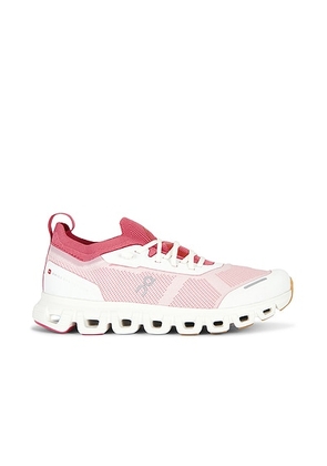 On Cloud 6 Versa Sneaker in Ivory & Camellia - Pink. Size 7.5 (also in 5.5, 6, 6.5, 7, 8, 8.5, 9, 9.5, 10).