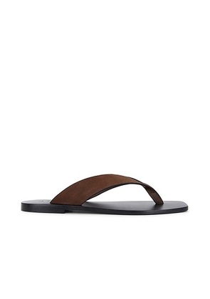 A.EMERY Kinto Sandal in Chestnut Suede & Black - Brown. Size 40 (also in 35, 36, 37, 38, 39, 41).