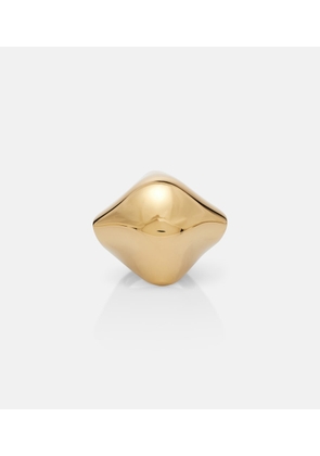 Khaite Lotus 18kt gold-plated ring