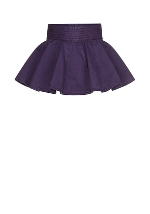 ALAÏA Peplum Belt in Violet Washed - Purple. Size 40 (also in 36, 34).