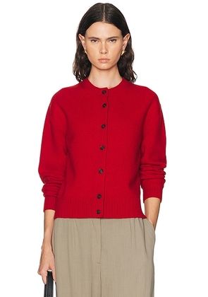 Rohe Classic Cardigan in Red - Red. Size 40 (also in 34, 36, 38).