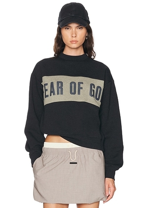 Fear of God ESSENTIALS Classic Sweatshirt in Iron Grey - Grey. Size XL (also in XS, S, M, L).