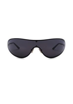 TOM FORD Brady Sunglasses in Shiny Black & Smoke - Black. Size all.