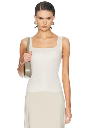 THE PARK Sawyer Tank Top in Cloud - Beige. Size L (also in XS, S, M).