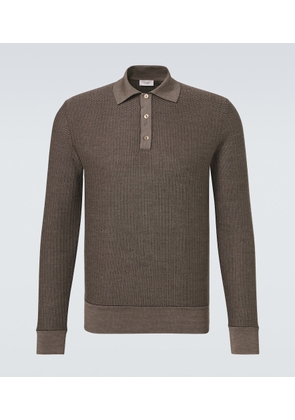 Agnona Wool and silk polo sweater