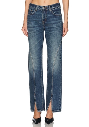Brandon Maxwell Campbell Spiral Seam in Indigo - Blue. Size 28 (also in 26, 27, 29).