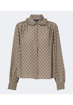 Gucci GG silk crepe de chine blouse