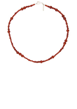 SOPHIE BUHAI Constellation Necklace in Carnelian & Sterling Silver - Red. Size all.