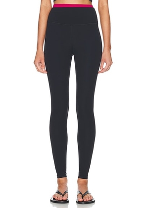 Splits59 x REVOLVE X Revolve Dual High Waist Airweight 7/8 Legging in Black & Sangria - Black. Size L (also in XS, S, M, XL).