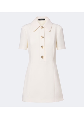 Gucci Double G wool crepe polo dress