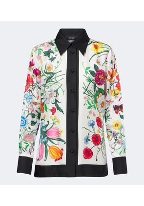 Gucci Gucci Flora silk twill shirt