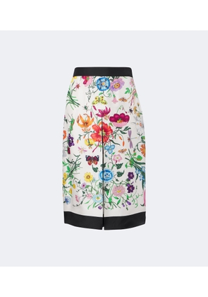 Gucci Gucci Flora silk twill culottes